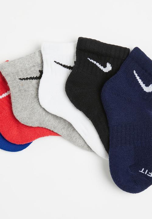 Nike - Nike dri-fit ankle socks 6-pack - multi