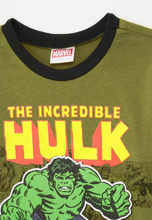 Pop Candy - The Hulk graphic print t-shirt - olive green