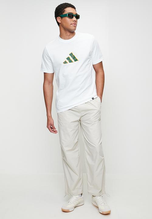 adidas Performance -  90s 3-Bar Tee - White