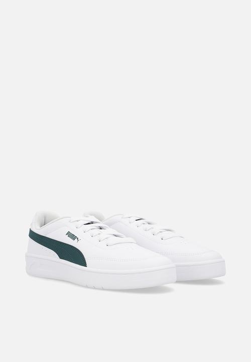 PUMA - Court Classic Clean Jr-Puma White/Green Terrain