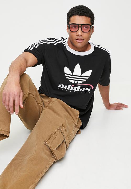 adidas Originals - Trefoil Logo Ring Tee  - Black
