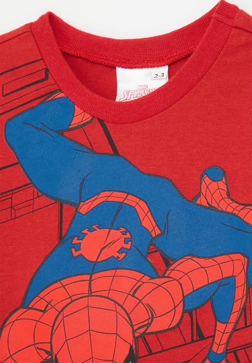 Pop Candy - Spiderman tee - dark red