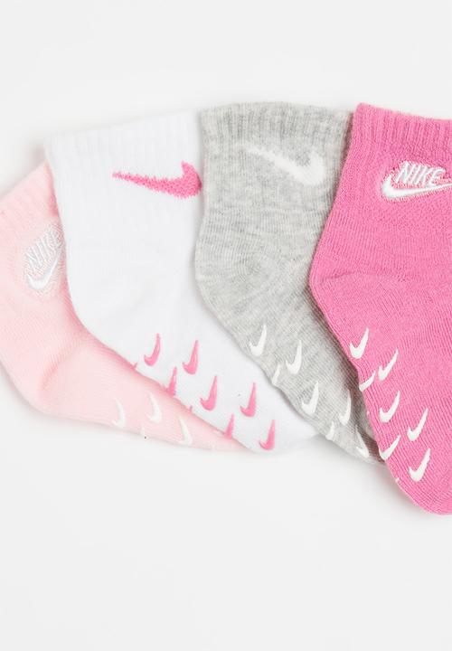 Nike - Nike logo gripper socks 4-pack - magic flamingo