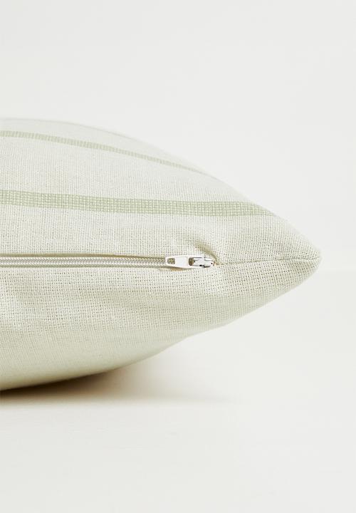 H&S - Stripe outdoor cushion - Sage