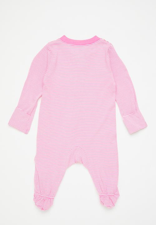 Nike - Nike striped footed coverall - playful pink