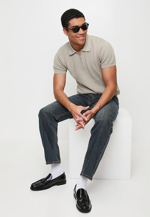 Levi’s® - Structure zip polo - abbey stone