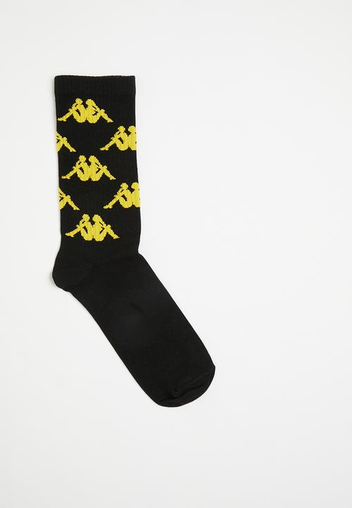 KAPPA - Kaizer Chiefs Aop High Ankle Socks - Black