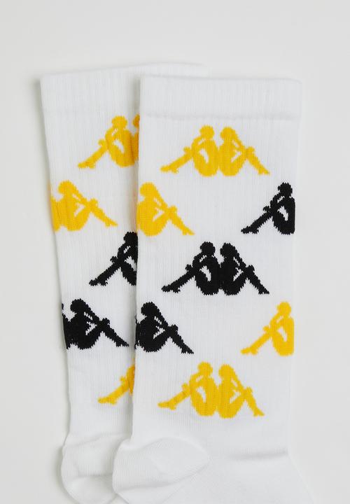 KAPPA - Kaizer Chiefs Aop High Ankle Socks - White