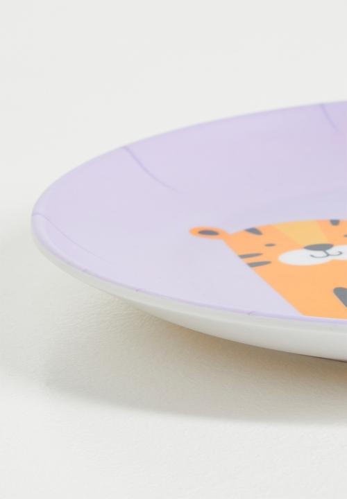Excellent Houseware - Topsy plate set of 4 - multi
