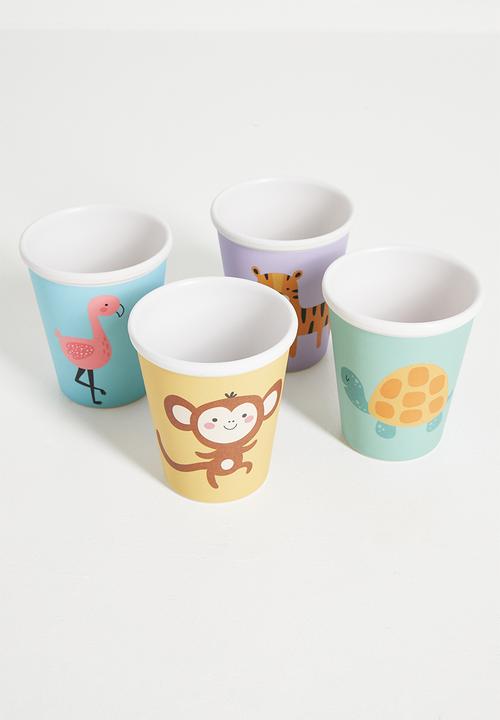 Excellent Houseware - Topsy cup set of 4 - multi