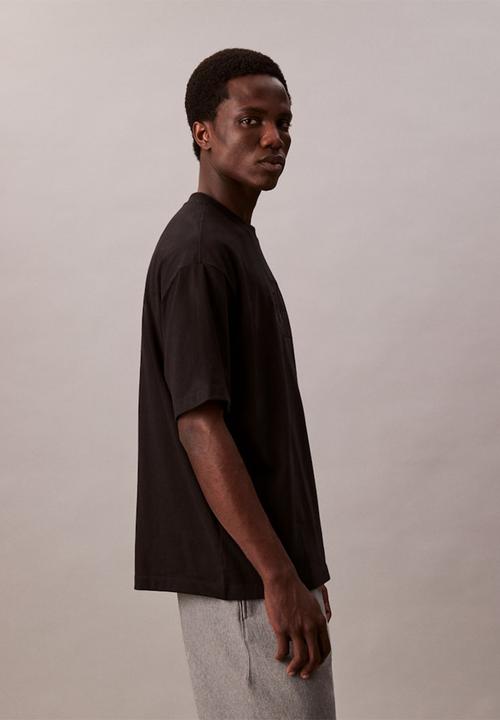 Calvin Klein - Ss Hero Monologo Emb 16S Crewneck Tee - Black