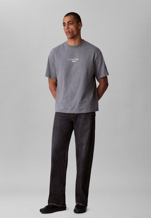 Calvin Klein - Ss 16S Rlxd Fit Ckj Graphic Tee - Medium Grey Heather