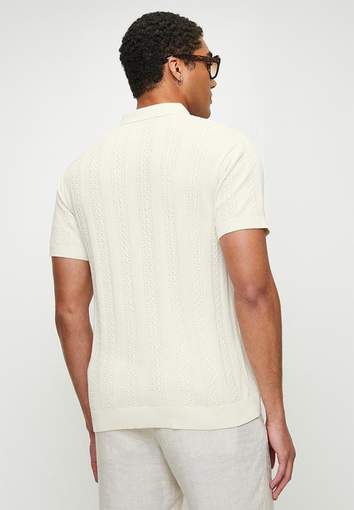 Levi’s® - Structure solid flat knit tee - egret