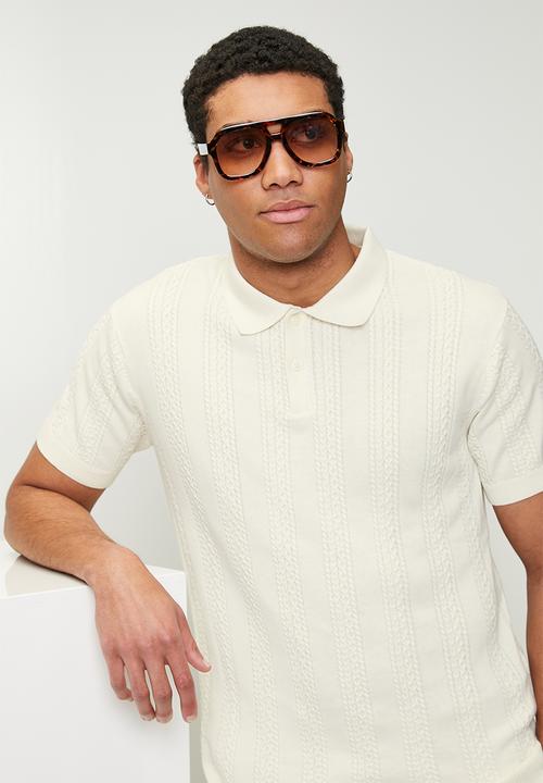Levi’s® - Structure solid flat knit tee - egret