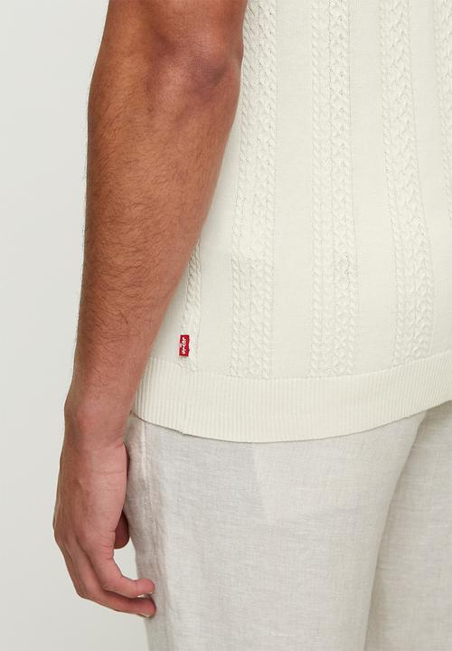 Levi’s® - Structure solid flat knit tee - egret