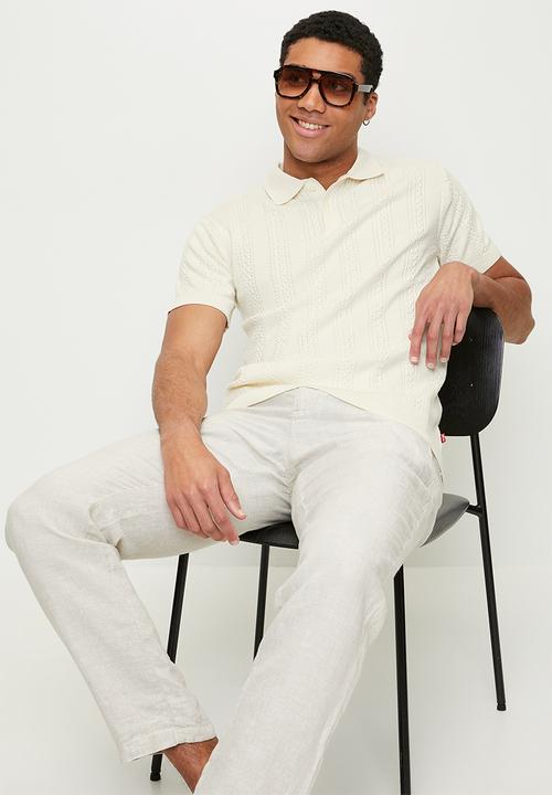 Levi’s® - Structure solid flat knit tee - egret
