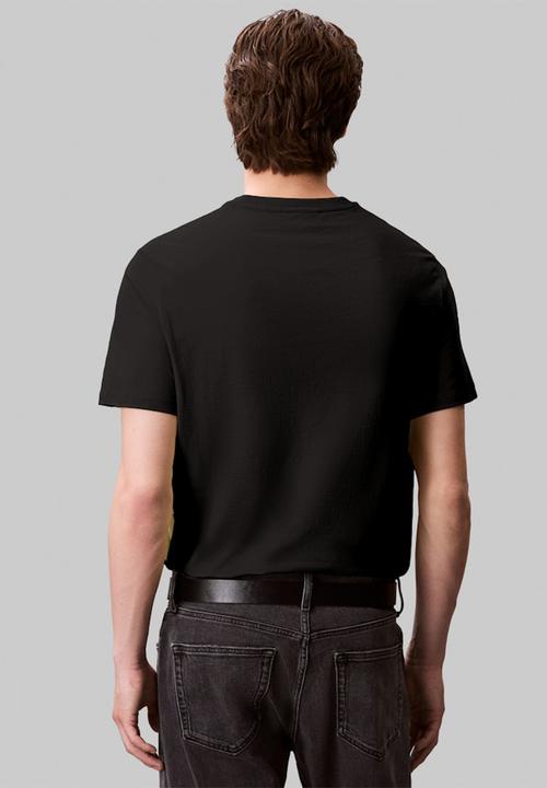 Calvin Klein - Ss Smooth Cttn Solid Crewnk Tee - Black Beauty
