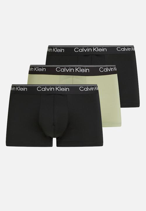 Calvin Klein - Low Rise Trunk 3Pk - B- Beau Bl, F Mauve, Saharah Sn Wbs