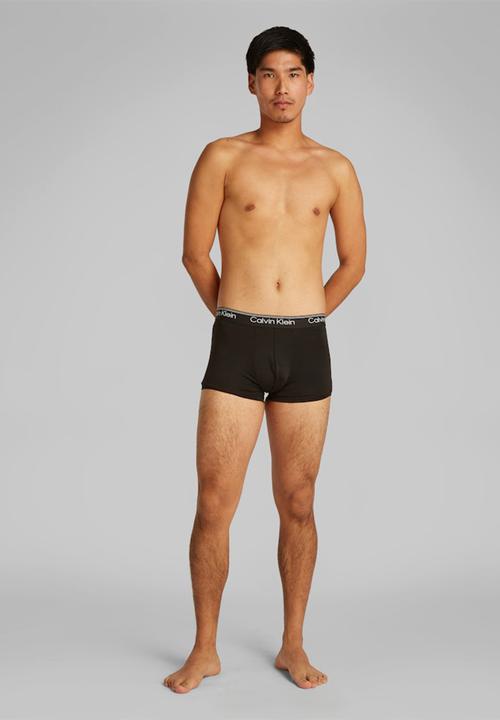 Calvin Klein - Low Rise Trunk 3Pk - B- Beau Bl, F Mauve, Saharah Sn Wbs