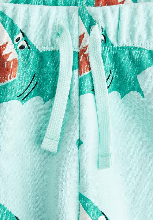 H&M - Printed sweatshorts - turquoise sharks