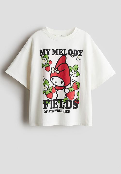 H&M - Printed cotton T-shirt - white my melody