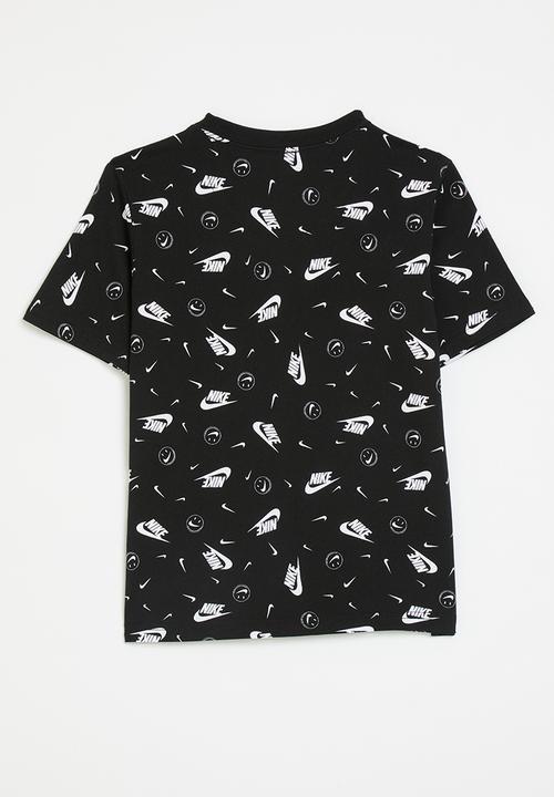 Nike - Nike all-over print boxy tee - black