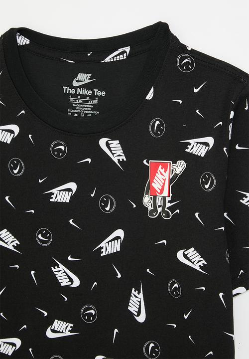 Nike - Nike all-over print boxy tee - black