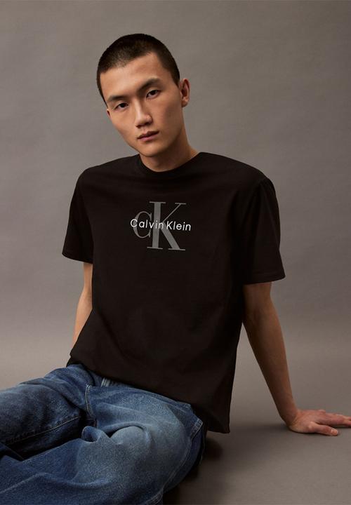 Calvin Klein - Ss Hero Monologo Tee 20S - Black