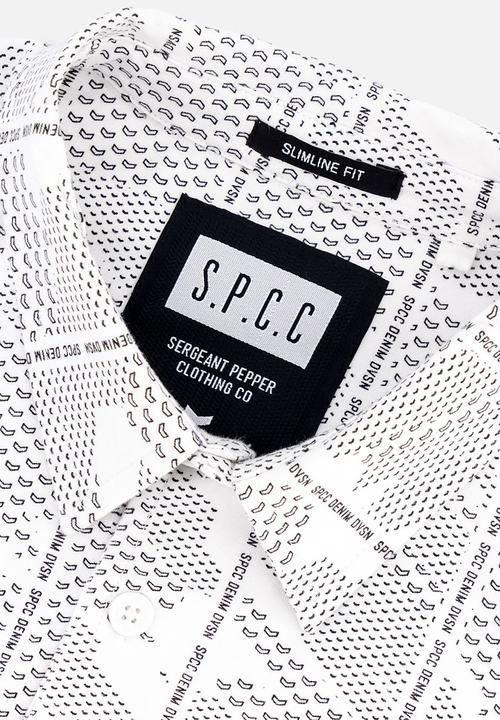 S.P.C.C - Argent Shirt  - Slimline Fit Signature Short Sleeve Knit Shirt Optical White