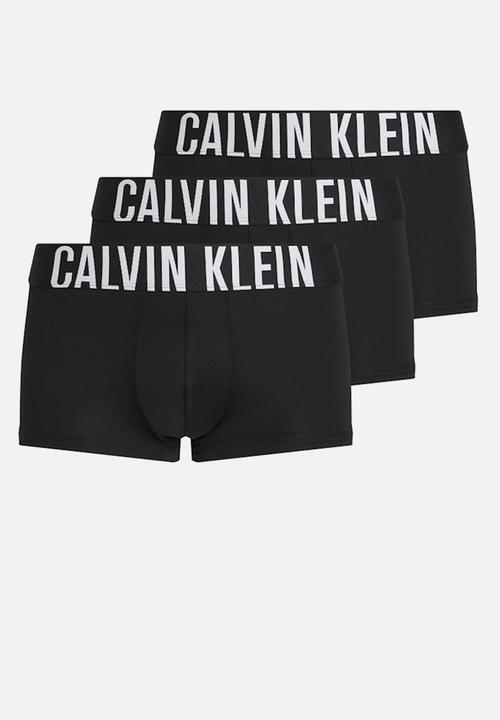 Calvin Klein - Low Rise Trunk 3Pk - B- Carnival Bl, White, Misty Gr Lgs