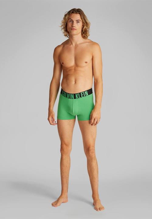 Calvin Klein - Trunk 3Pk - White, Black, Blossom Green