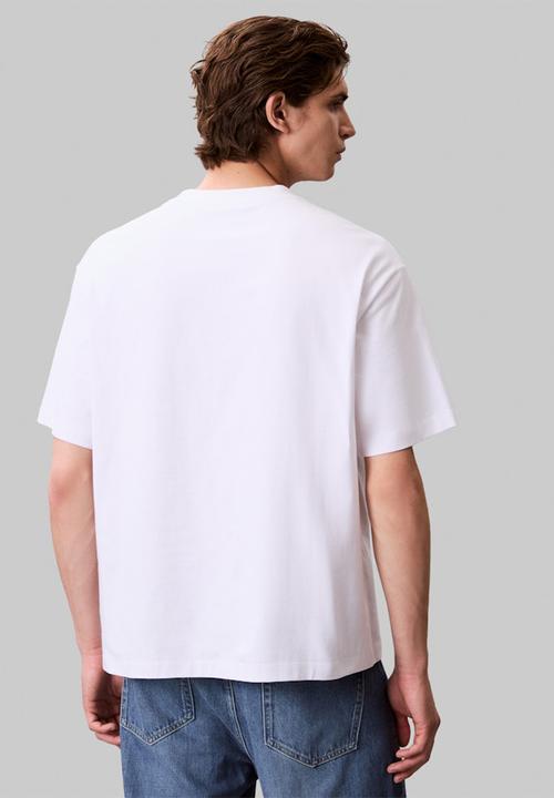Calvin Klein - Ss 16S Rlxd Fit Ckj Graphic Tee - Brilliant White