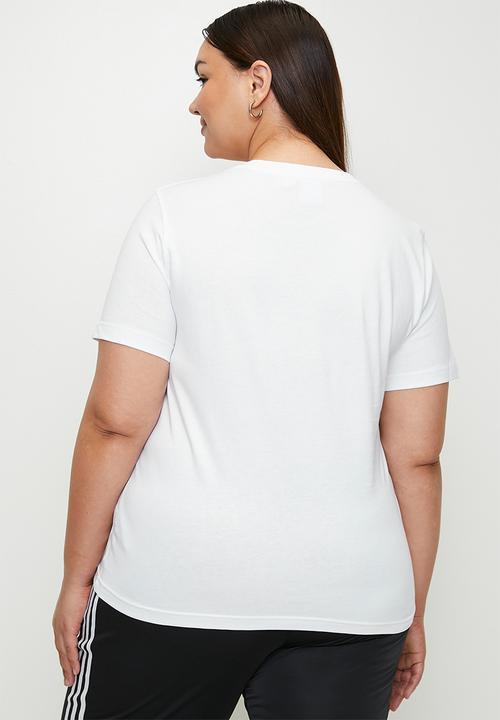 adidas Originals - Plus TREFOIL TEE W  - white