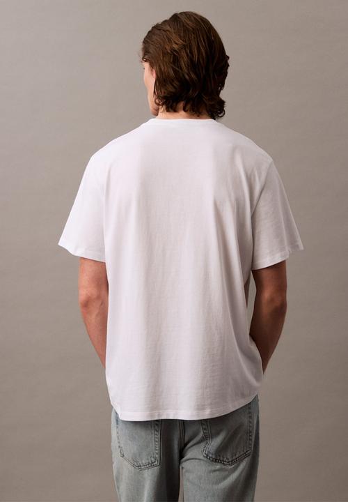 Calvin Klein - Ss Hero Monologo Tee 20S - Brilliant White