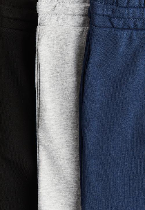 H&M - 3-Pack shorts - navy blue/light grey
