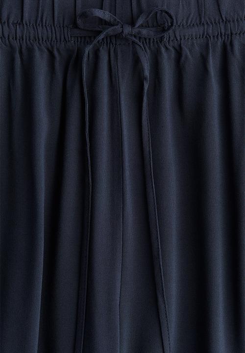 H&M - Wide pull-on trousers - navy blue