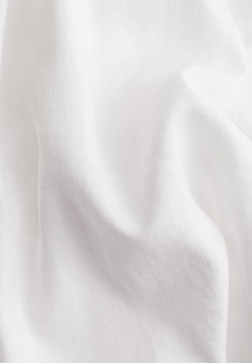 H&M - Linen-blend shirt - white