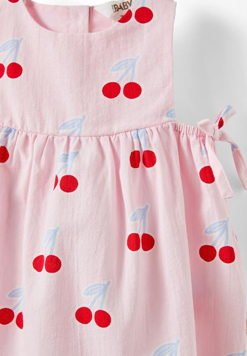Cotton On - Ellie woven dress - blush pink/cherries