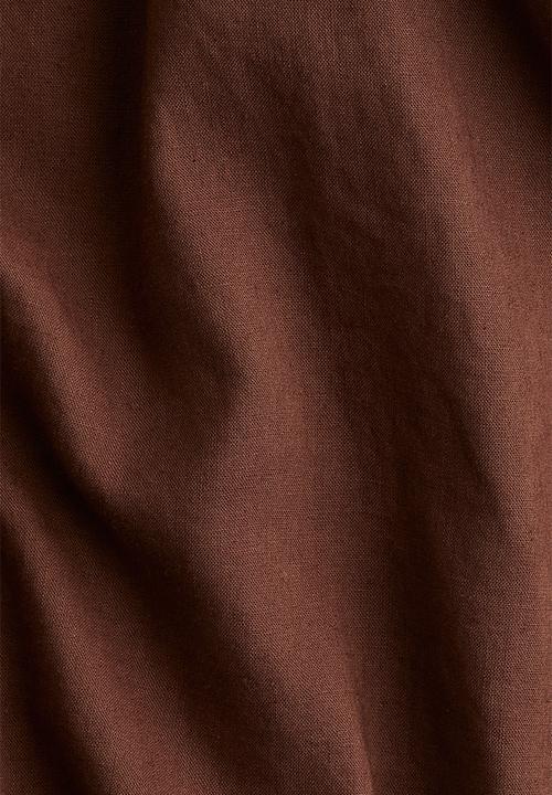 H&M - Linen-blend shirt - brown