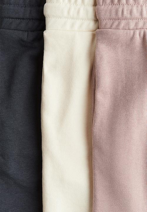 H&M - 3-Pack shorts - light dusty pink/dark grey