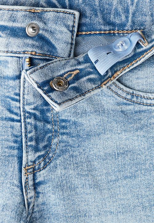 H&M - Superstretch wide leg jeans - light denim blue