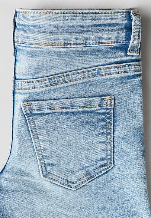 H&M - Superstretch wide leg jeans - light denim blue