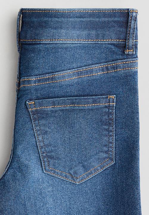 H&M - Superstretch wide leg jeans - dark denim blue