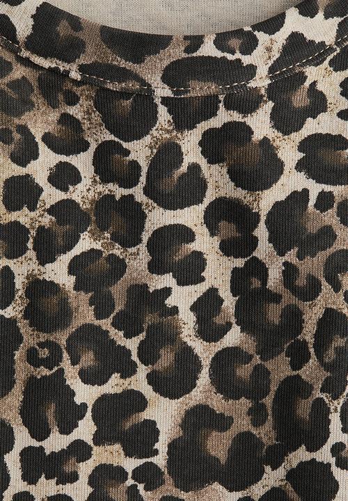 H&M - Printed cotton vest top - beige leopard print