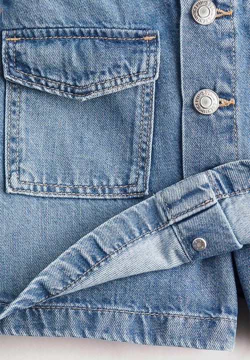 H&M - Cotton denim skort - denim blue