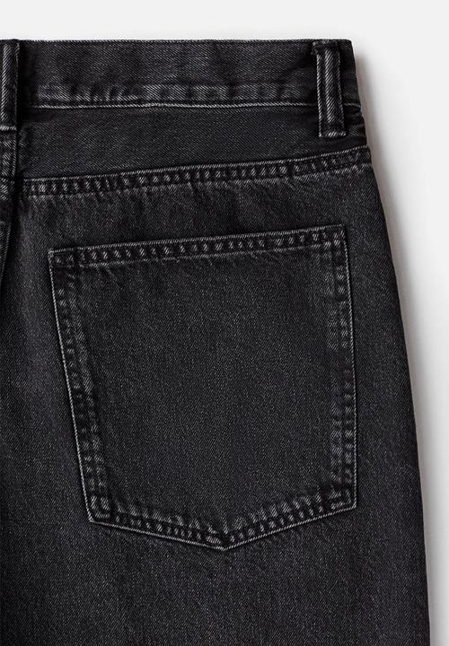 H&M - Super baggy denim shorts - denim black