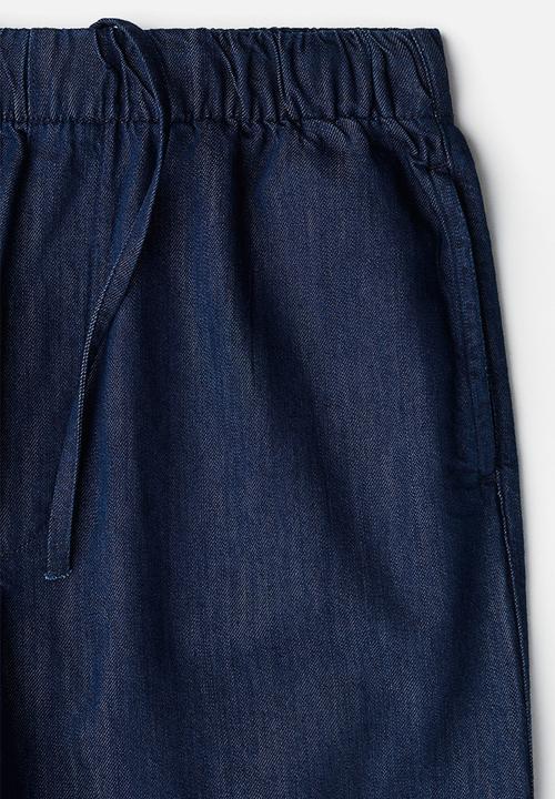 H&M - Baggy denim shorts - navy blue
