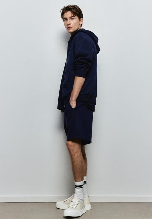 H&M - Regular fit sweatshorts - navy blue