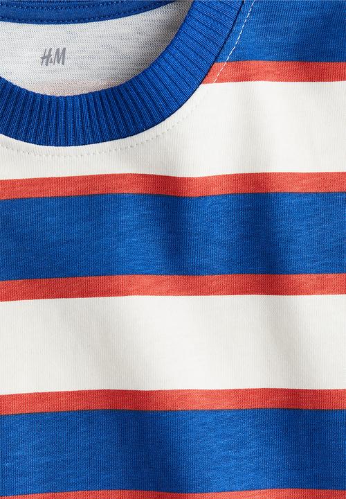 H&M - Printed T-shirt - blue/striped