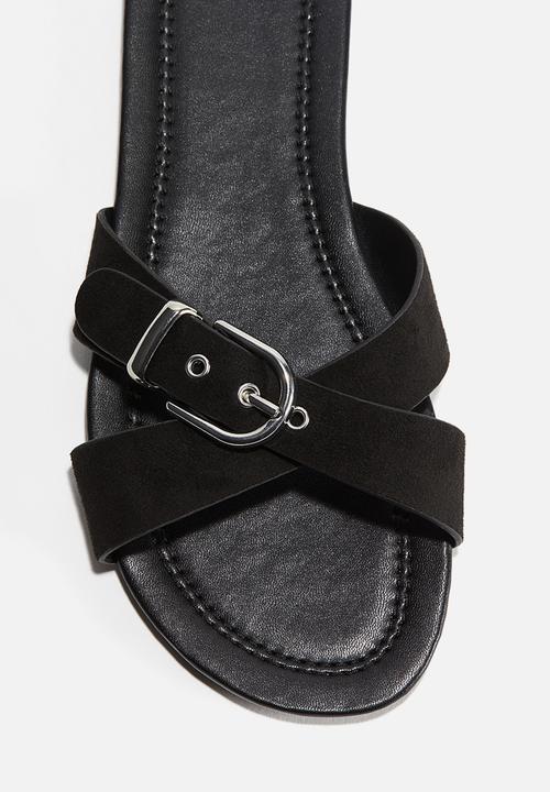 H&M - Crossover-strap sandals - black
